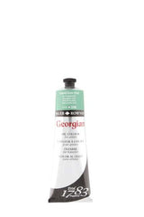 Premium Rown Georg Oils 225ml Emerald Green (Hue) oil paint, featuring a buttery consistency and high pigment load for vibrant artworks.