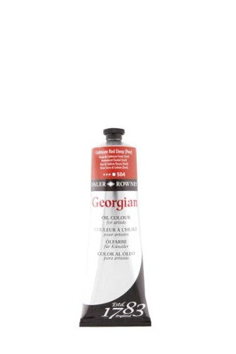 Rown Georg Oils 225ml Cad Red Dp (Hue) - vibrant, low-odour artist oil paint with smooth consistency and high pigment load.