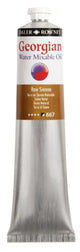 200ml tube of Rown Gwamo Raw Sienna Artist Oil Paint, featuring a warm hue and water mixable formula for versatile techniques.