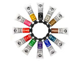 High-quality 15ml Lamp Black gouache by Rowney, featuring rich pigmentation and excellent covering power for artists.