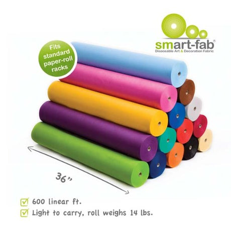 Bright Dark Pink Smart-Fab Roll, a versatile non-woven fabric perfect for crafting, painting, and eco-friendly projects.