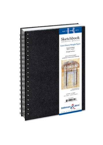 High-quality 270gsm spiral sketch pad, 7x10", perfect for detailed sketches, ink, and watercolor without bleed-through.