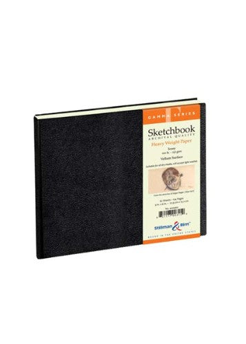 Hardback sketch paper pad, 9x6", 150gsm, 62 archival-quality sheets for various media, durable and ideal for artists.