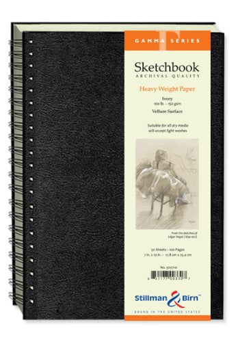 Premium 150gsm sketchpad, 7x10", 50 sheets; perfect for drawing, sketching, and mixed media with easy page-turning.