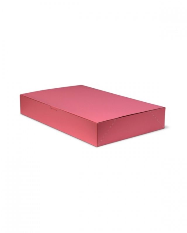 Coral chiffon matte flip top box pack of 100, 216x292x46mm, stylish and sturdy for elegant gifting and storage.