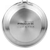 Premium 26cm stainless steel fry pan with a satin finish and ergonomic handle, perfect for versatile cooking.