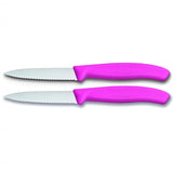 Victorinox Paring Knife Pointed Tip Wavy Edge 2 Pieces Set Classic