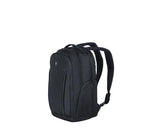 Victorinox Essentials Laptop Backpack in black, featuring durable polyester, multiple pockets, and a sleek design for professionals.