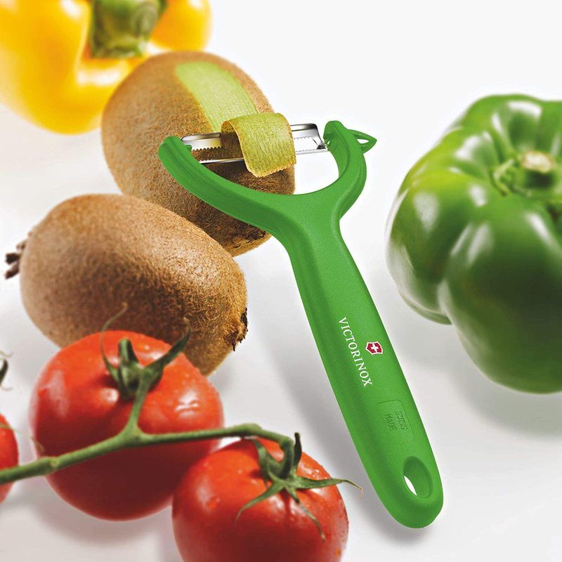 Victorinox Tomato Kiwi Peeler Micro Serrated Double Edge Green