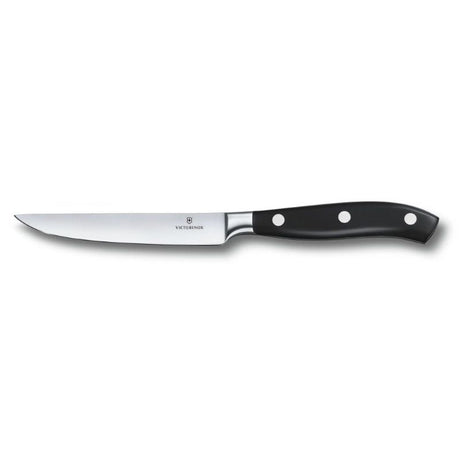 Victorinox Forged Steak Knife with a 12cm forged blade and ergonomic handle for effortless and precise meat cutting.