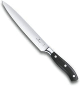 Victorinox Forged Carving Knife with 20cm stiff blade, designed for precise slicing of meats, featuring an ergonomic handle.