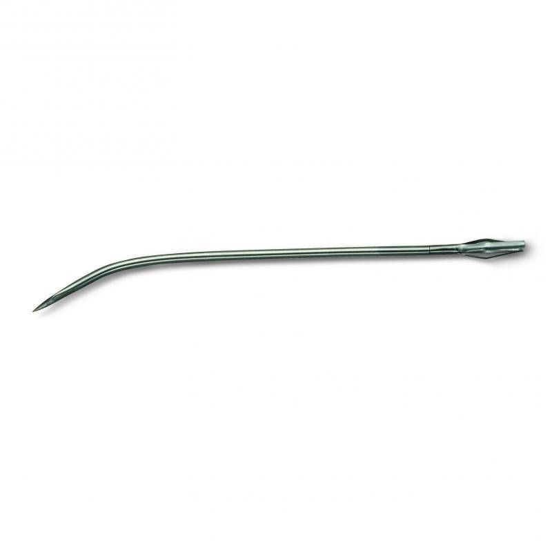 Stainless steel larding needle, 24 cm, perfect for infusing flavor into meats like hare and venison with herbs.