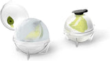 Prepara Jumbo Ice Ball Set: two 6.5cm silicone molds to create custom ice spheres for chilling drinks without dilution.