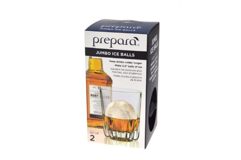 Prepara Jumbo Ice Ball 2 Pieces Set Clear