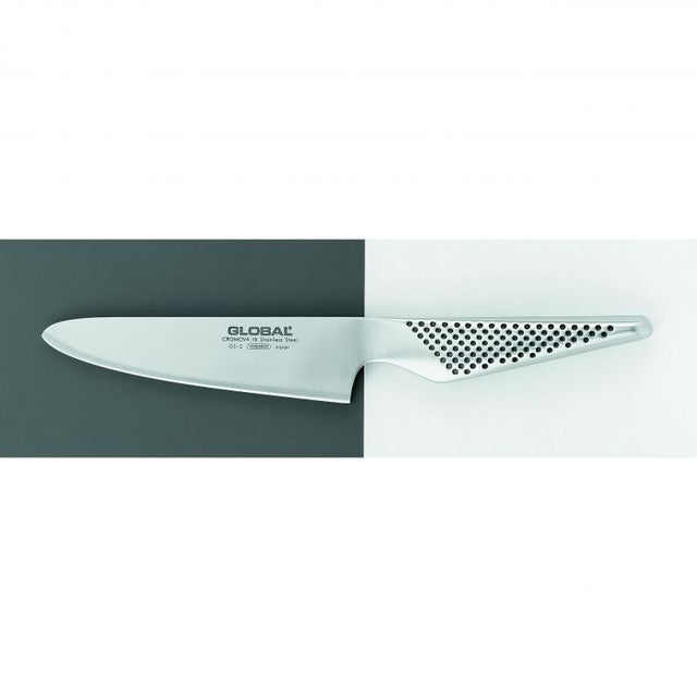 Global Paring Knife 10cm: High-quality Japanese knife for precise slicing and dicing, featuring seamless construction for hygiene.