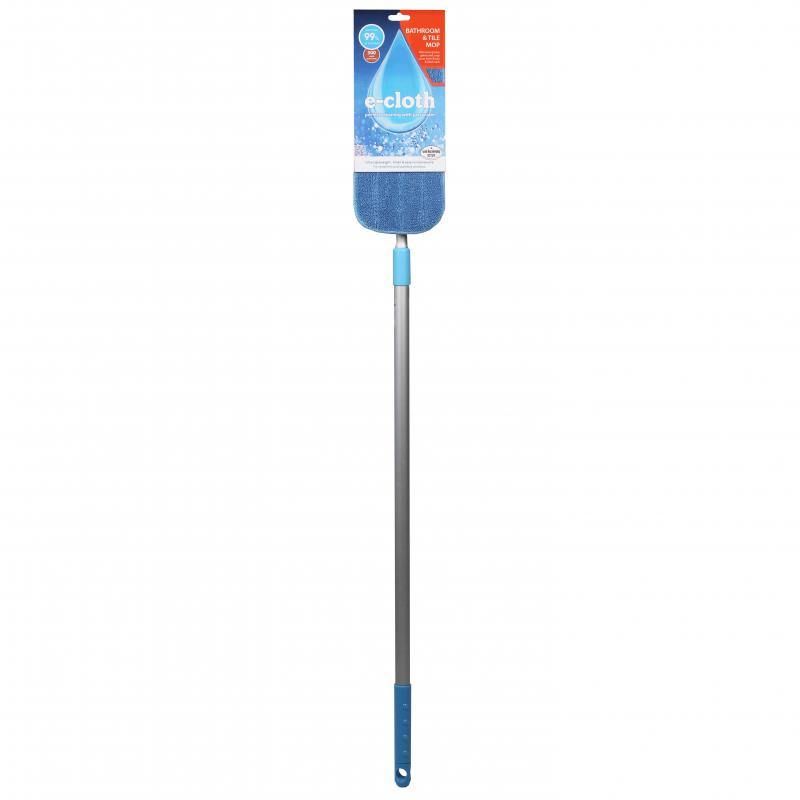 Compact blue E-Cloth Mini Deep Clean Mop, perfect for small spaces, removes grease and 99% of bacteria using just water.