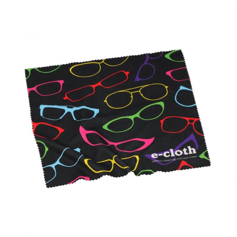 Supersoft E-Cloth Glasses Cloth, 19cm x 19cm, cleans lenses streak-free using just water, removing grease and over 99% of bacteria.