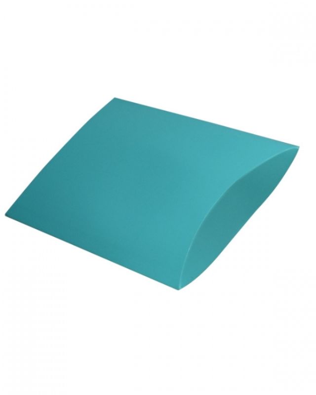 Aqua marine matte pillow boxes, 216x292x44mm, pack of 100, perfect for elegant gifting at various occasions.