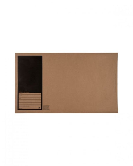 Large brown kraft paper mailing satchels, eco-friendly and durable, ideal for shipping documents and thin items. Pack of 100.