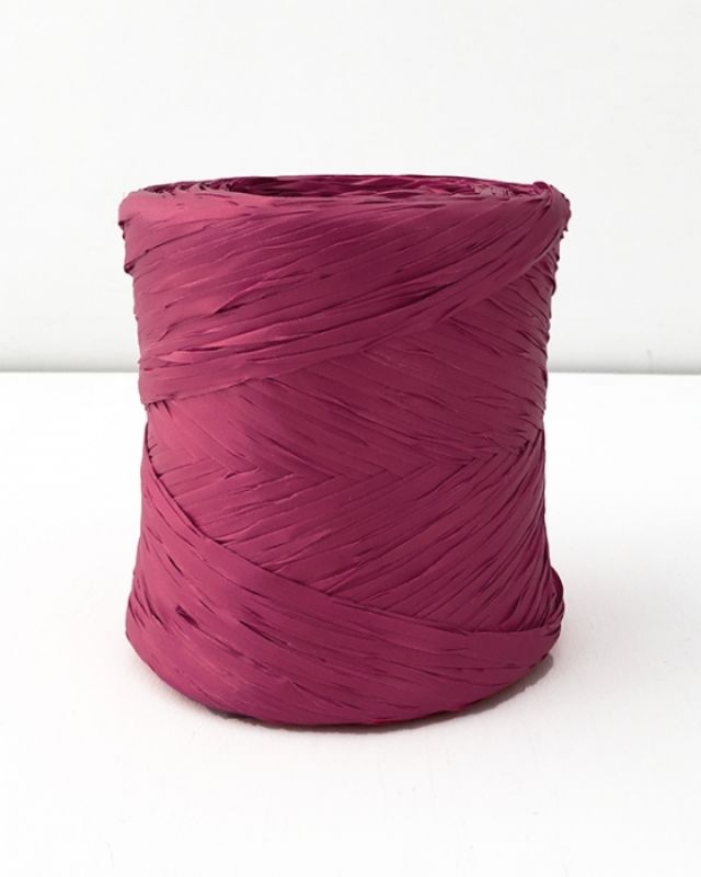 Bordeaux Poly Raffia Ribbon, 5mm x 200m, perfect for elegant gift wrapping and crafts, eco-friendly and durable.
