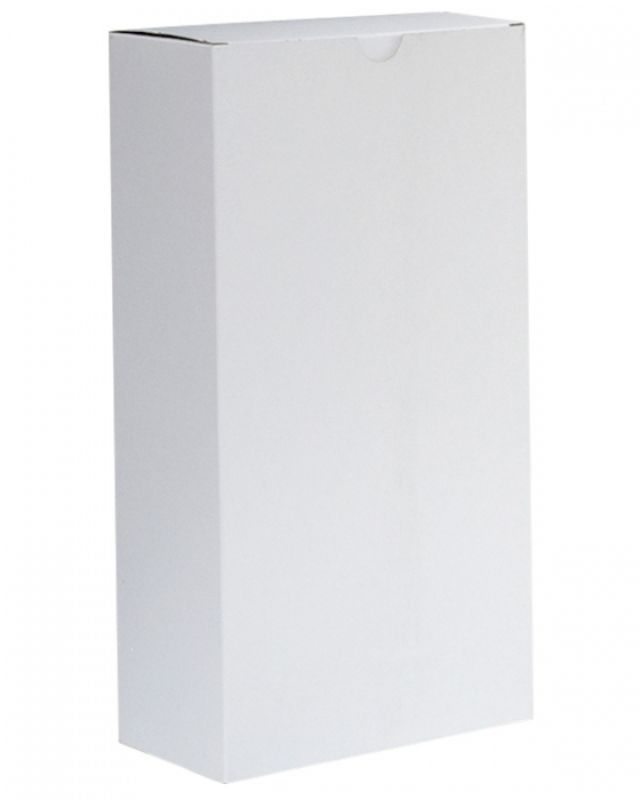 Elegant white wine bottle gift boxes for two, measuring 178x89x343mm, perfect for events and retail display. Pack of 100.