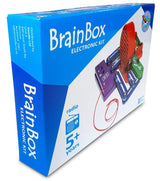 Colorful Brain Box FM Radio Exp Kit for kids, featuring easy press-stud assembly for hands-on electronics learning.