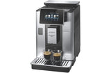 DeLonghi Primadonna Soul coffee machine with 19-bar pressure, 4.3-inch touch display, and 2.2L water tank for premium brewing.