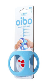Oibo Blue Sensory Toy set featuring stackable, squeezable blocks for motor skill development and tactile play for kids.