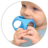 Set of 2 Oibo Blue sensory toys, combining ball fun with stacking education for kids, ideal for motor skill development.