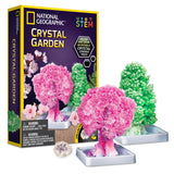 Crystal Garden Kit from National Geographic; grow stunning crystal trees with educational materials and a rose quartz keepsake.