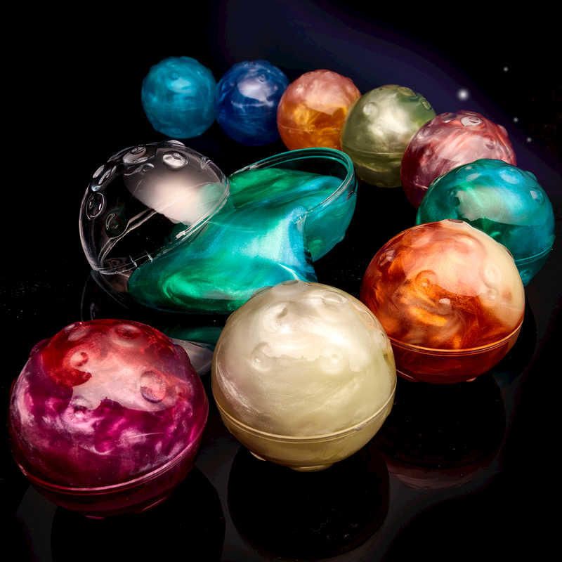 Vibrant putty planets in a kit for kids, perfect for exploring and learning about the solar system and astronomy.