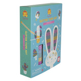 Colorful Glitter Tape Art Kit by Tiger Tribe with 5 rolls of glitter tape and 6 cut-out cards for creative expression.