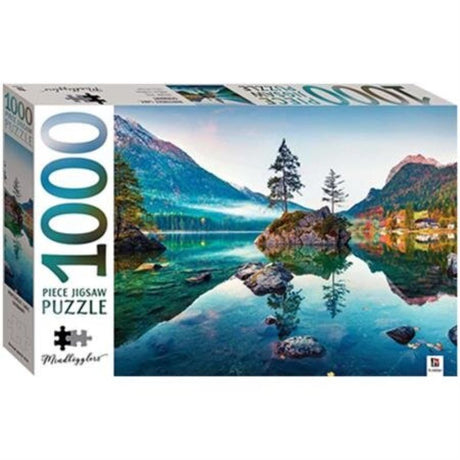 Jigsaw puzzle featuring a scenic view of Hintersee Lake, Germany, with 1000 vibrant pieces for a relaxing challenge.