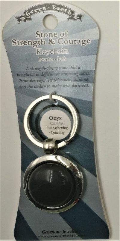 Set of 6 elegant onyx keyrings, showcasing black gemstone beauty and durability, perfect for gifting and daily use.