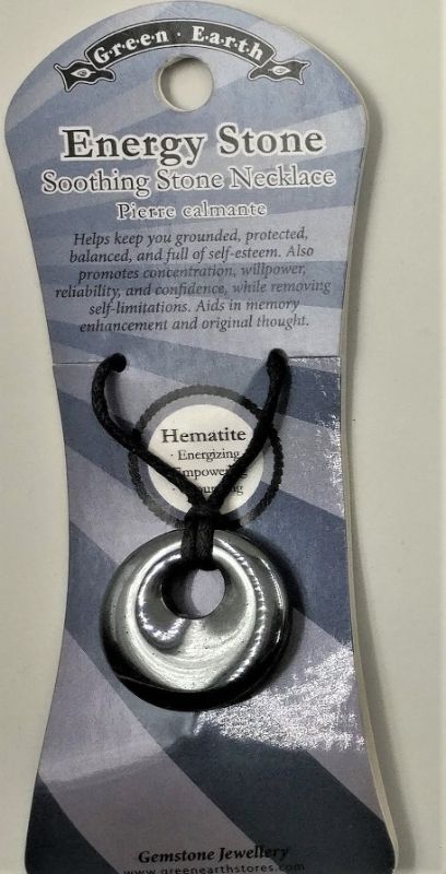 Set of 3 elegant hematite crystal donut pendants, symbolizing harmony and balance, perfect for gifting or daily wear.