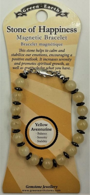 Set of 3 elegant yellow aventurine crystal bracelets, perfect for enhancing style and fostering positivity.