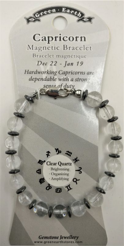 Zodiac Bracelet -Capricorn Clear Quartz (Set Of 3)