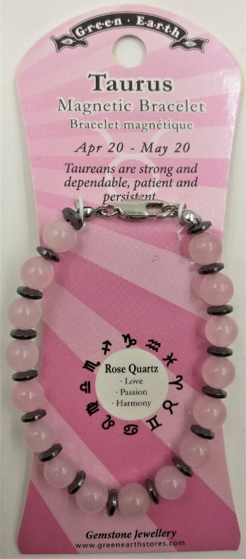 Zodiac Bracelet -Taurus Rose Quartz (Set Of 3)