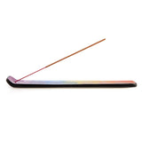 Colorful ceramic incense burner showcasing the seven chakra symbols, perfect for enhancing meditation and relaxation.