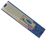 Pack of 12 Sathya Nag SILVER SPIRIT Incense packets, promoting relaxation with enchanting and long-lasting aromas.