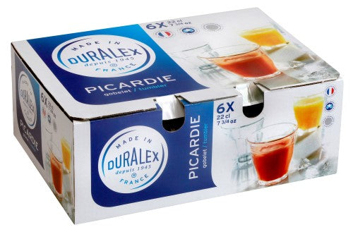 Duralex - Picardie Clear Tumbler 220ml Set of 6