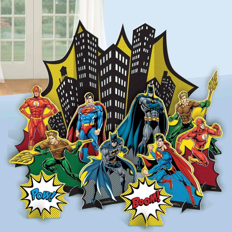 Table Decorating Kit - Justice League Heroes Unite