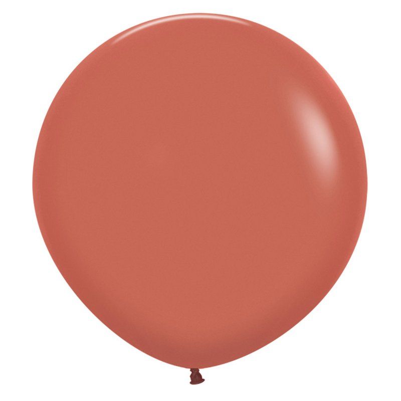 Terracotta latex balloons in a pack of 3, 60cm, perfect for stylish party decor and DIY event planning.