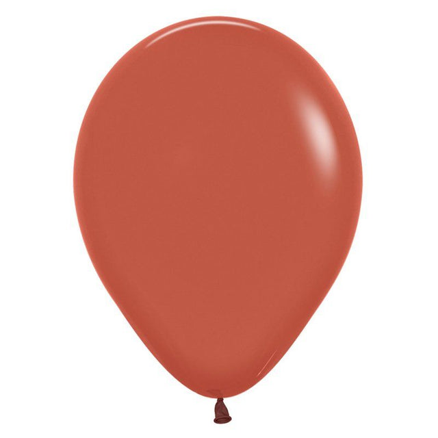 Sempertex Fashion TERRACOTTA latex balloons in 30cm, perfect for elegant events, vibrant color, 25-pack for stunning decor.