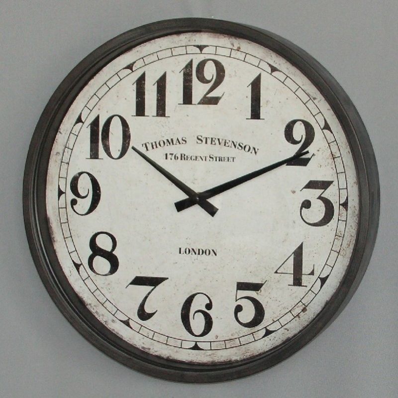 Clock - IRON with GLASS (40cm)