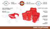 Medium 40cm Dog Rashie featuring lightweight, quick-dry fabric with 50+ UV protection for stylish beach safety.