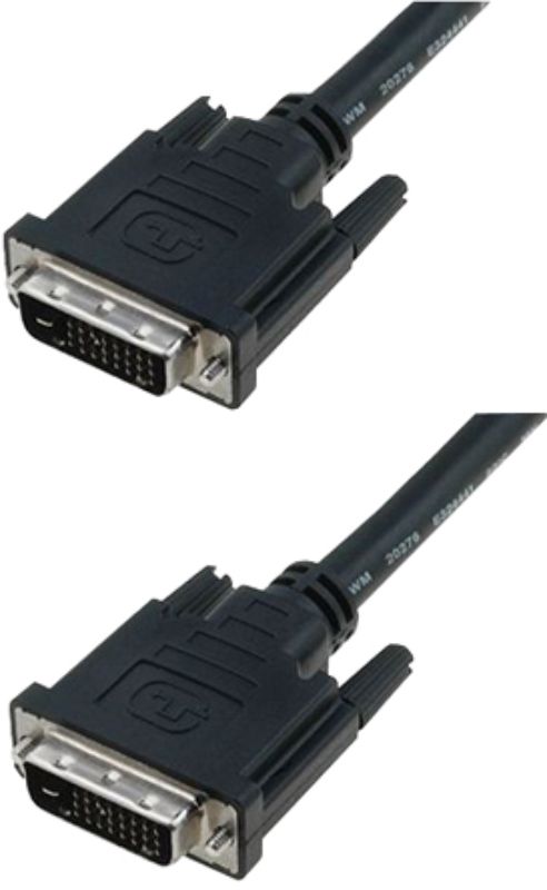 Digitus DVI-D Dual Link cable, 2m long, with premium connectors for optimal Full HD display connection.