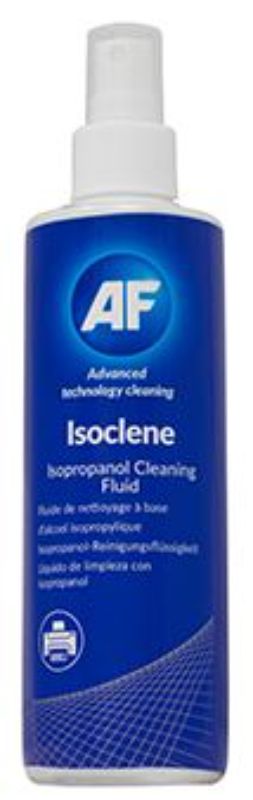 AF IsoClene Isopropanol Pump Spray Bottle, 250ml - ideal for precise cleaning of electronics with 99.7% pure isopropanol.