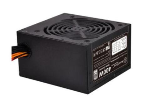 Silverstone ST40F-ES230 Strider Essential 400W PSU with 80 PLUS efficiency, silent fan, and multiple circuit protection features.