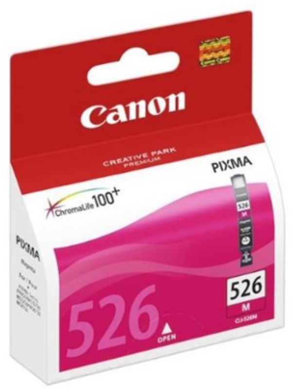 Magenta ink cartridge for vibrant prints, compatible with various Canon printers, yielding up to 515 pages, quick-drying and smudge-resistant.